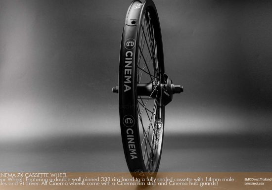 Cinema ZX Cassette Rear Wheel - 36 Holes/14mm/9T RHD (Black)