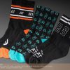 Eclat Icon Socks (Black/Orange)