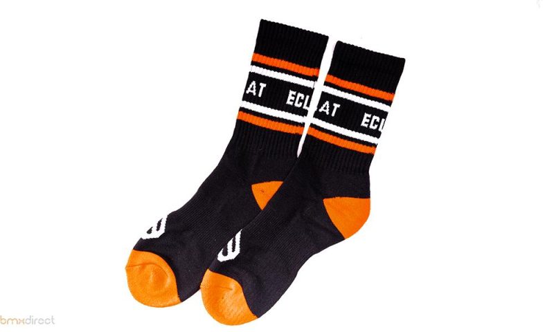 Eclat Icon Socks (Black/Orange)