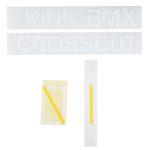 Kink Cross Cut Frame Decal Kit (White/ Yellow)